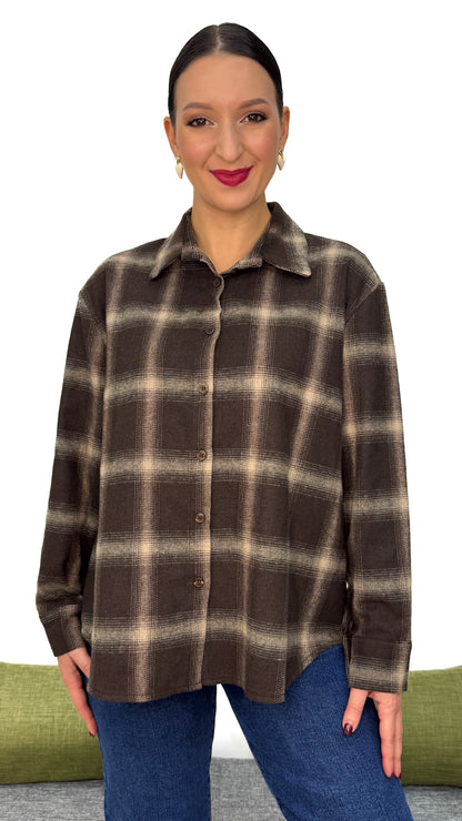 CAMICIA QUADRI IN FLANELLA