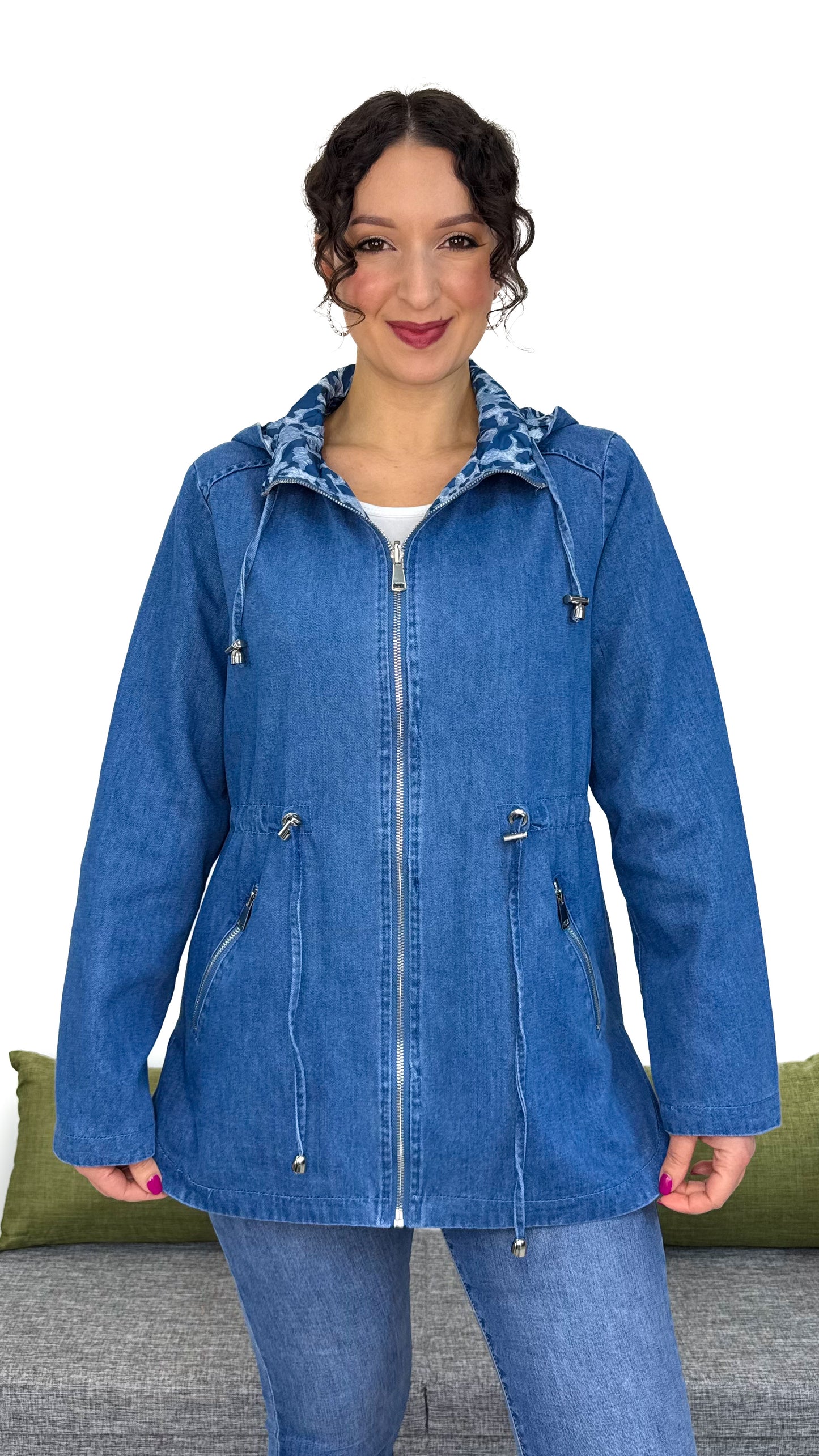 PARKA IN DENIM Double-face