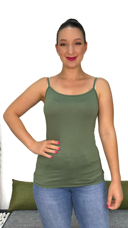 TOP BASIC IN COTONE ELASTICIZZATO