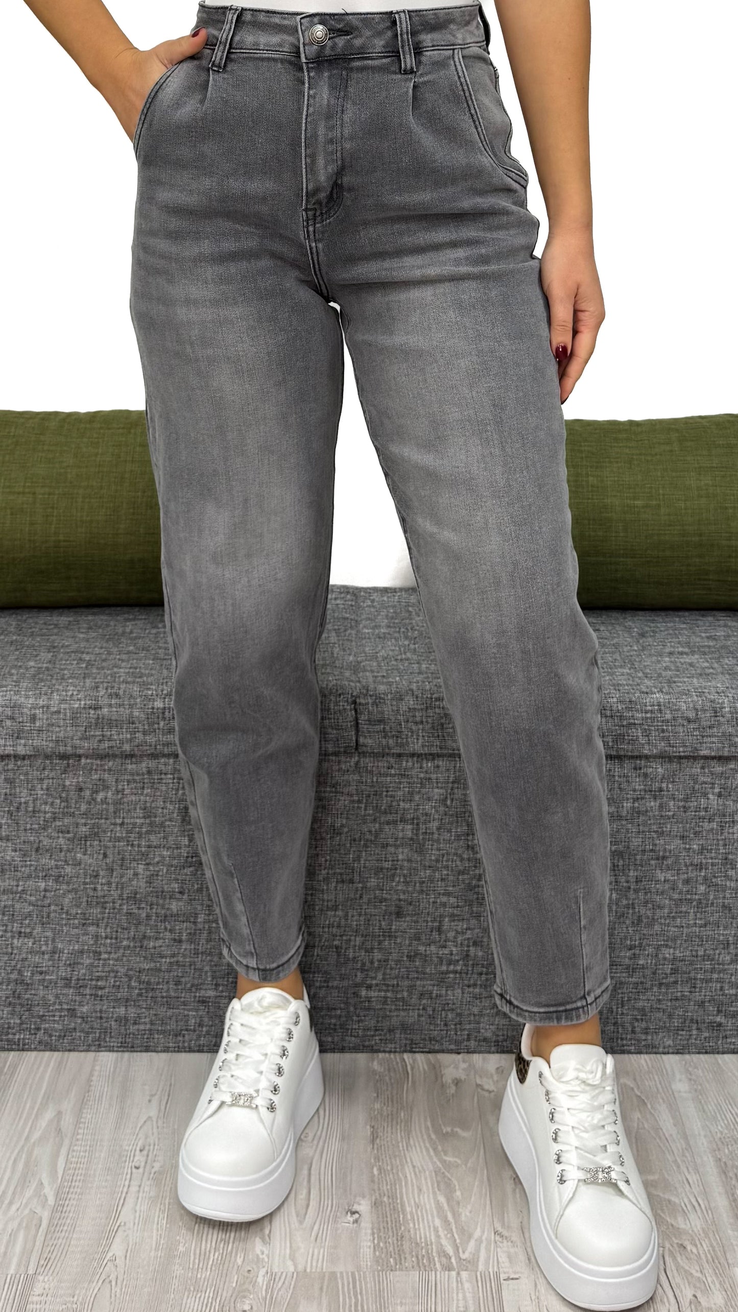 JEANS BALLON GRIGIO