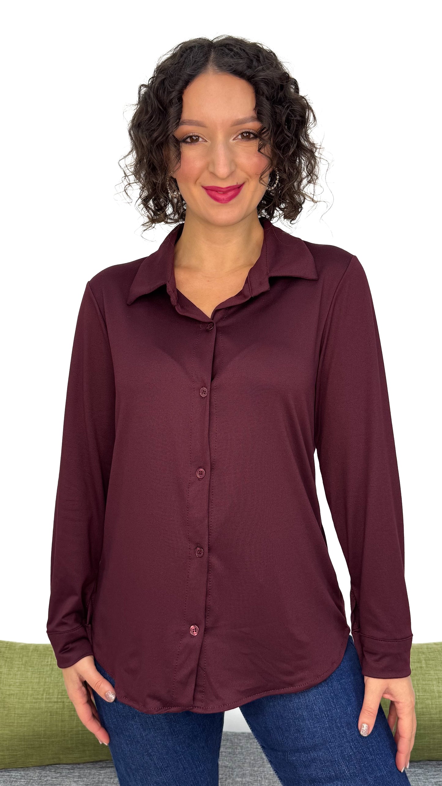 CAMICIA IN MAGLIA TINTA UNITA