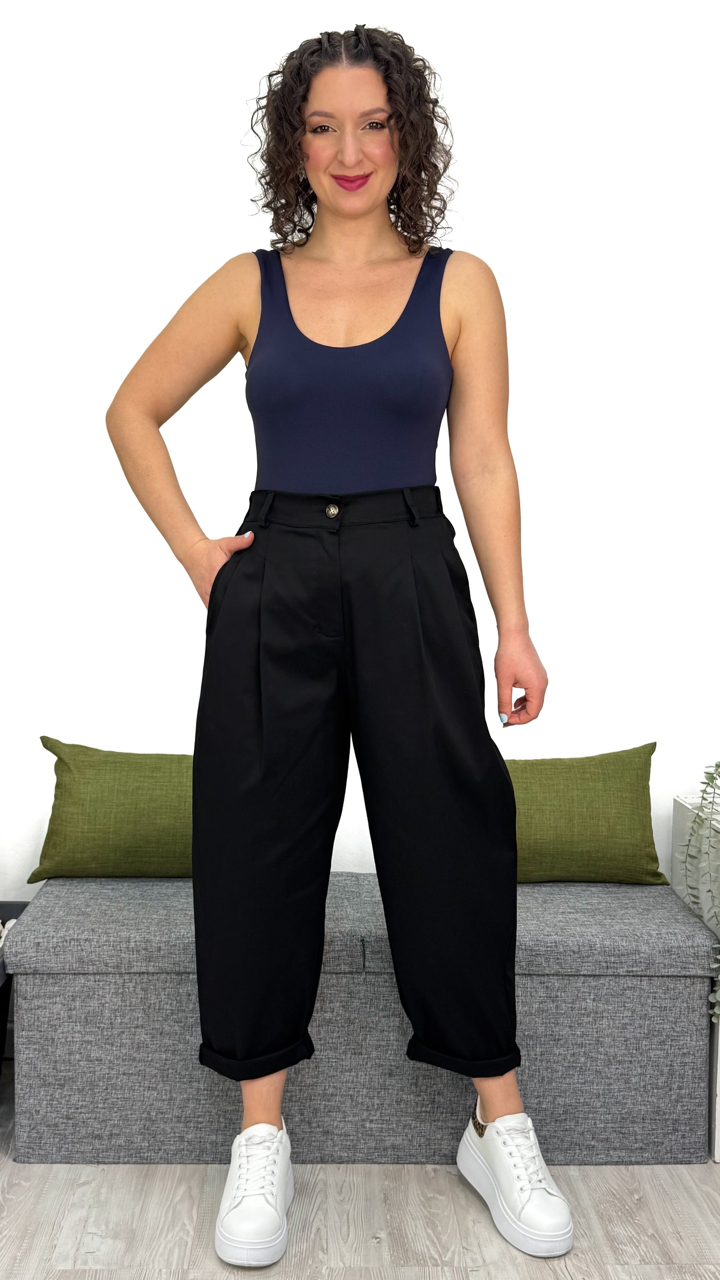 PANTALONE BALLON IN COTONE