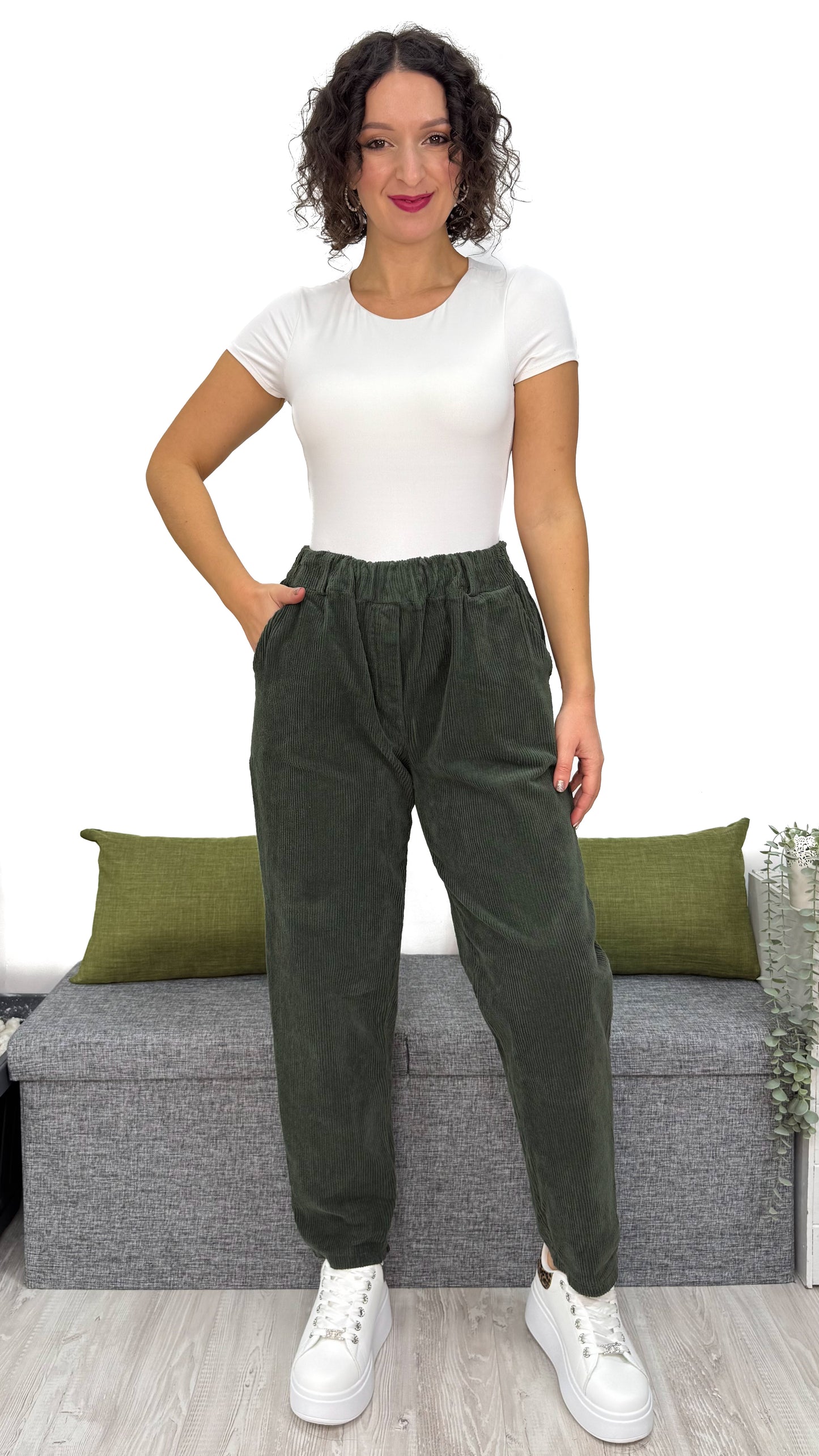 PANTALONE BALLON IN VELLUTO