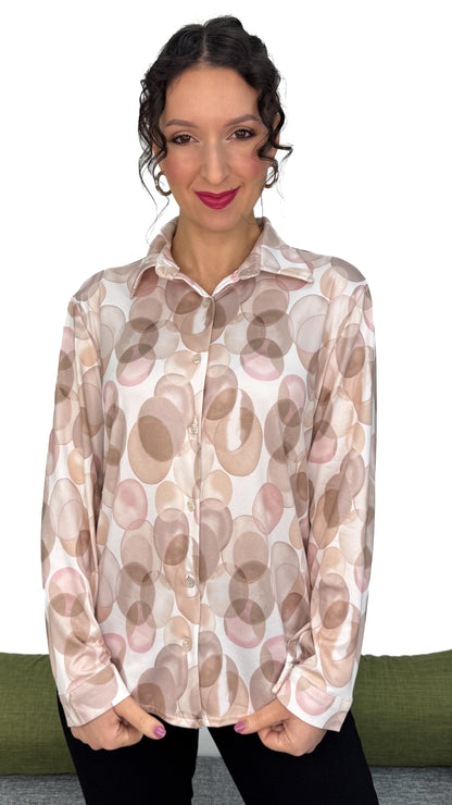 CAMICIA IN MAGLIA FANTASIA