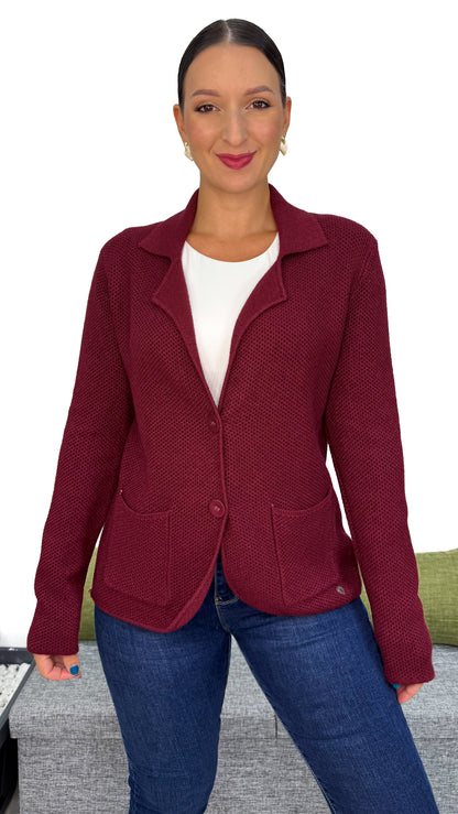 BLAZER IN MAGLIA