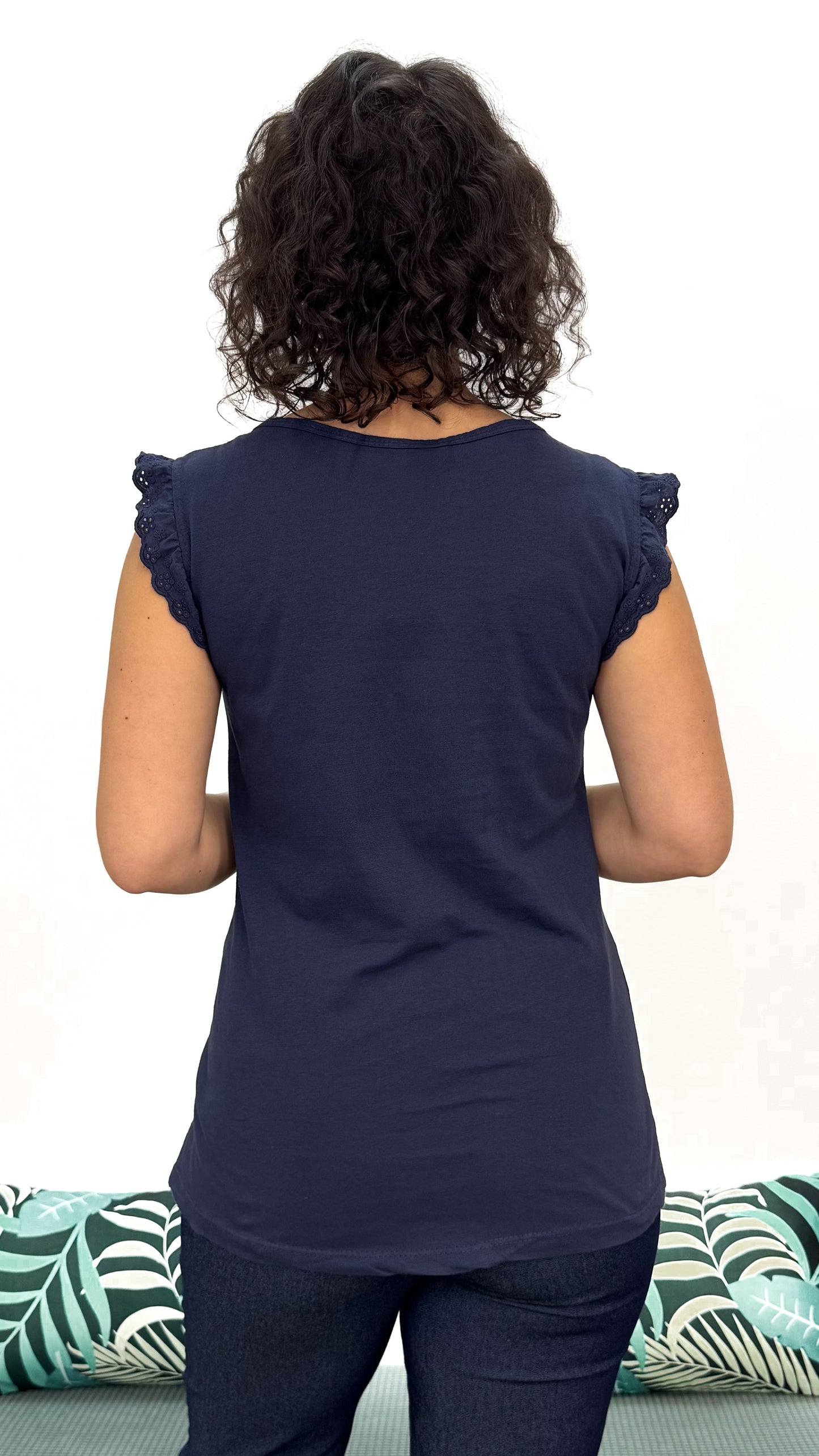 T-SHIRT CON MANICA PIZZO SANGALLO