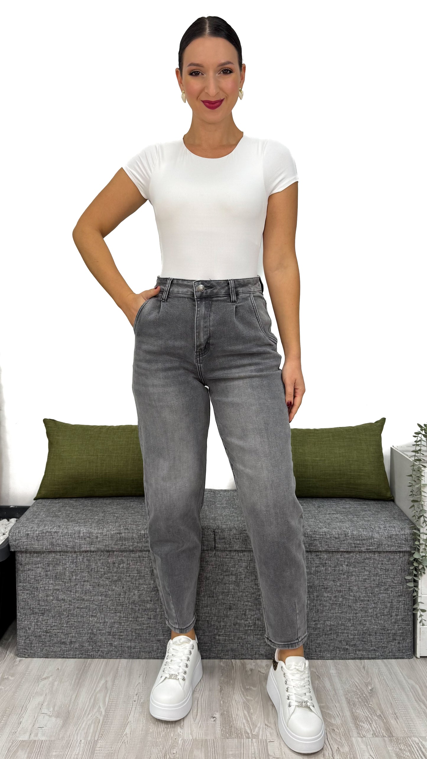 JEANS BALLON GRIGIO