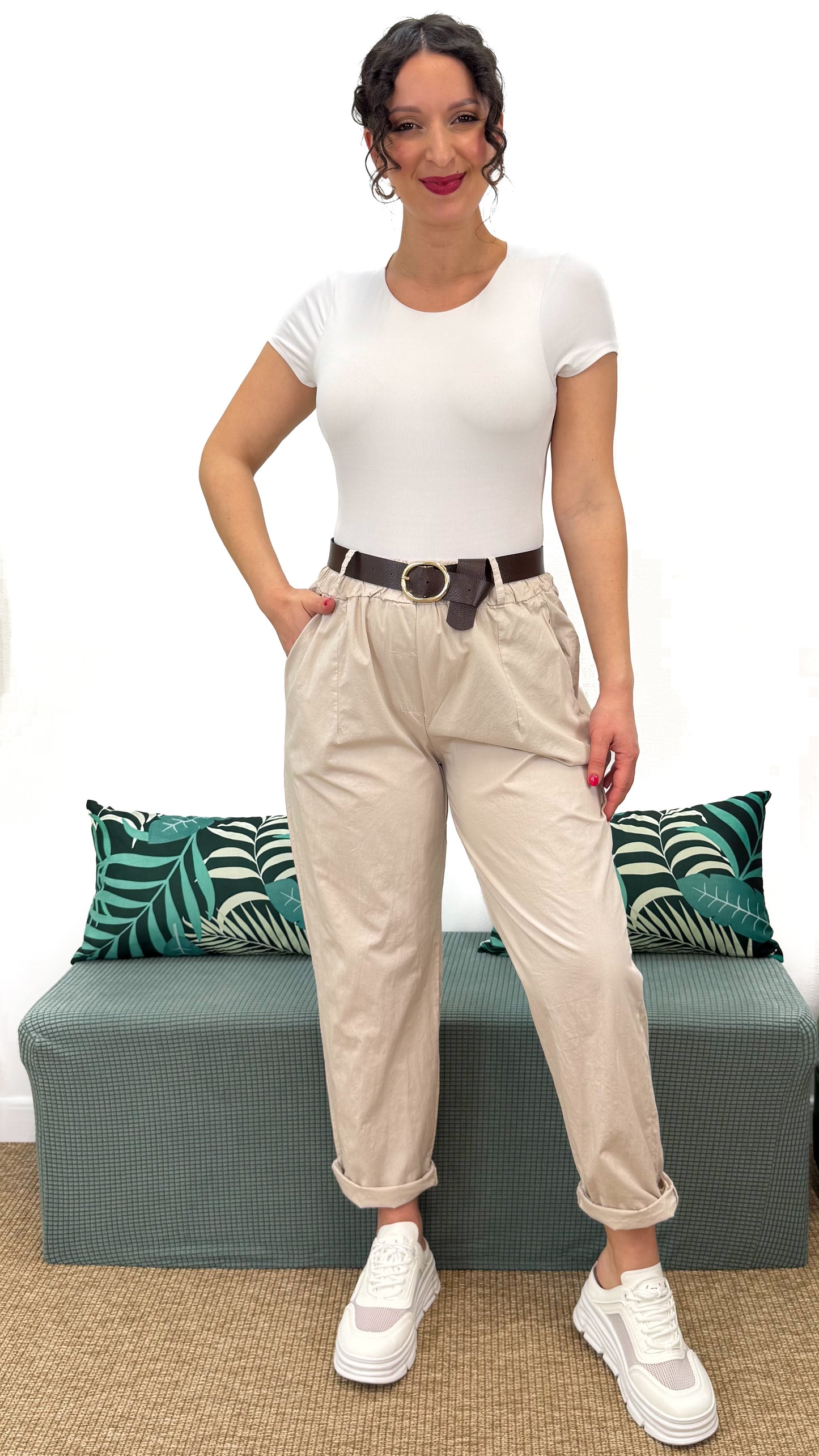 PANTALONE BAMBÙ 100% COTONE