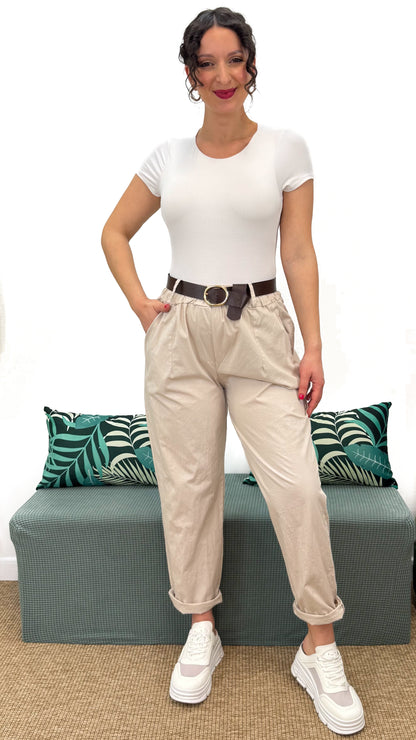 PANTALONE BAMBÙ 100% COTONE