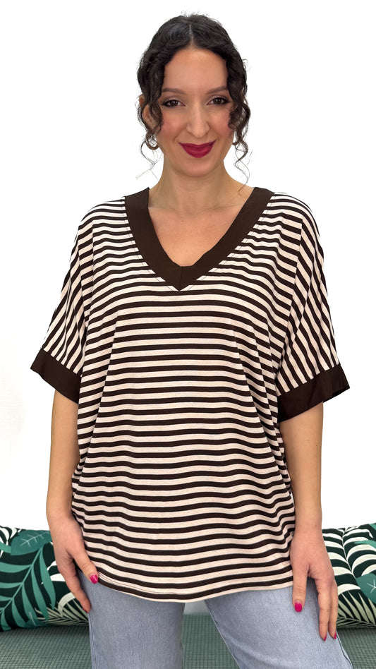 T-SHIRT MORBIDA A RIGHE