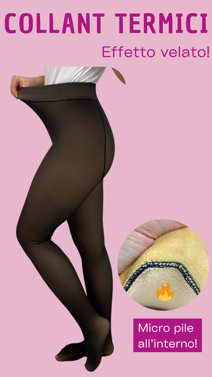 Calze Termiche effetto velato Collant termica VENTITRE SHOP