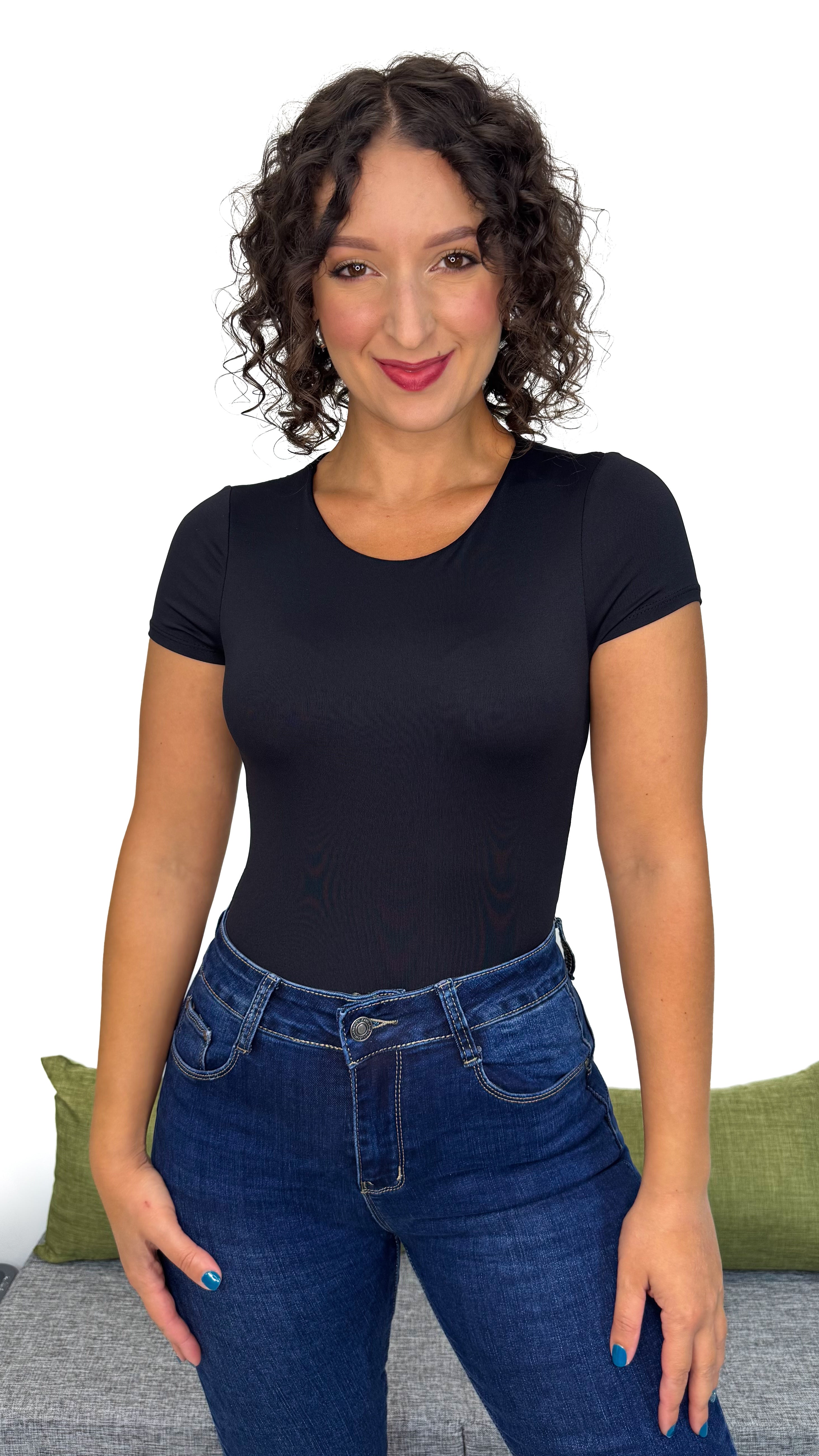 BODY MEZZA MANICA IN LYCRA