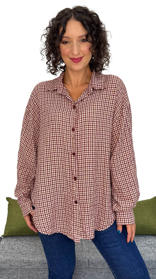 CAMICIA MORBIDA A QUADRI