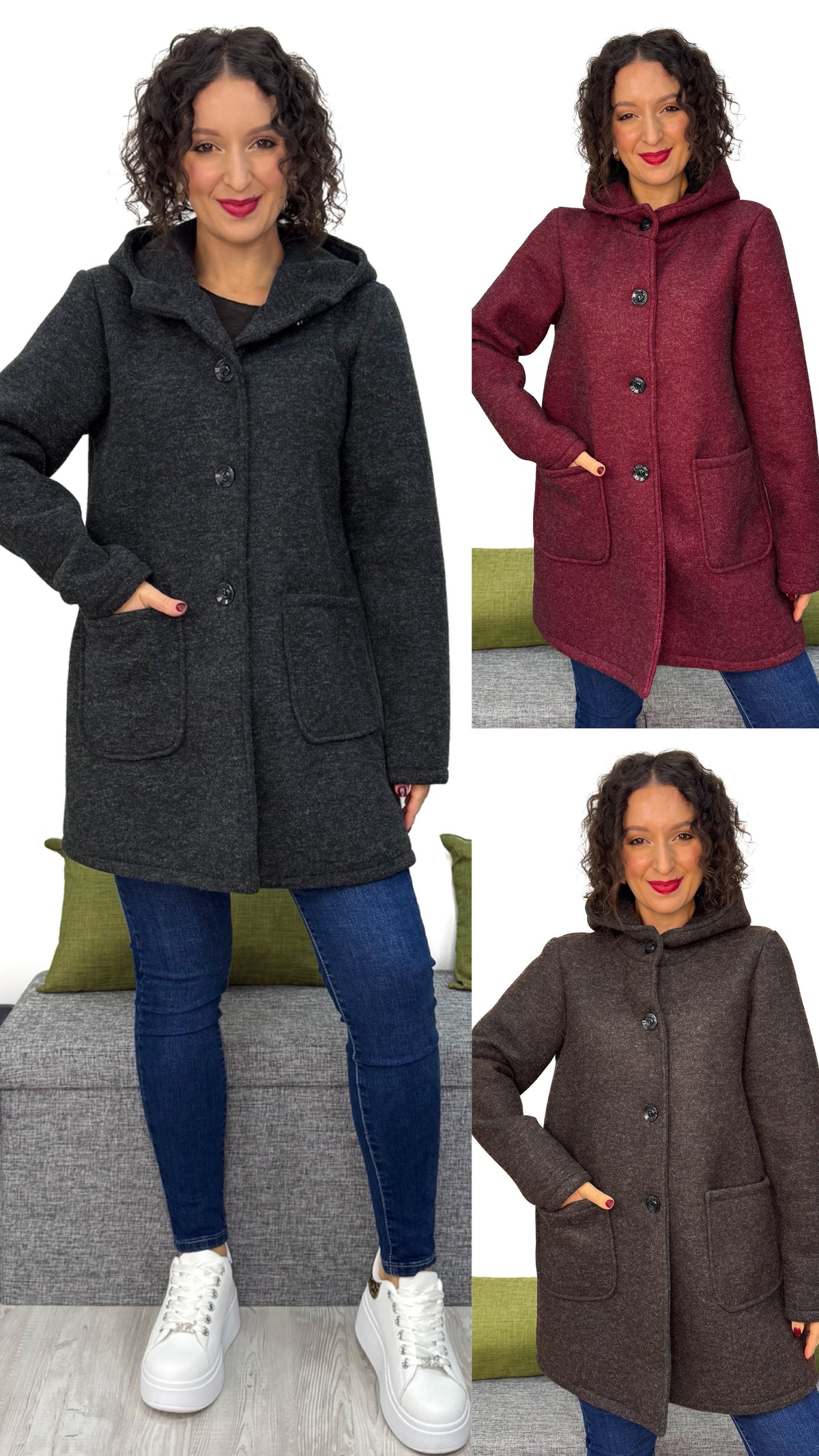 CAPPOTTO BOTTONI con micro pile